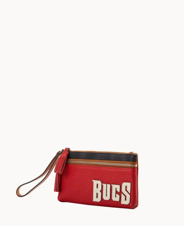 Dooney and Bourke NFL Buccaneers Double Zip Wristlet Buccaneers WomenMen Wallets Dooney and Bourke NFL Buccaneers Double Zip Wristlet Buccaneers WomenMen Wallets