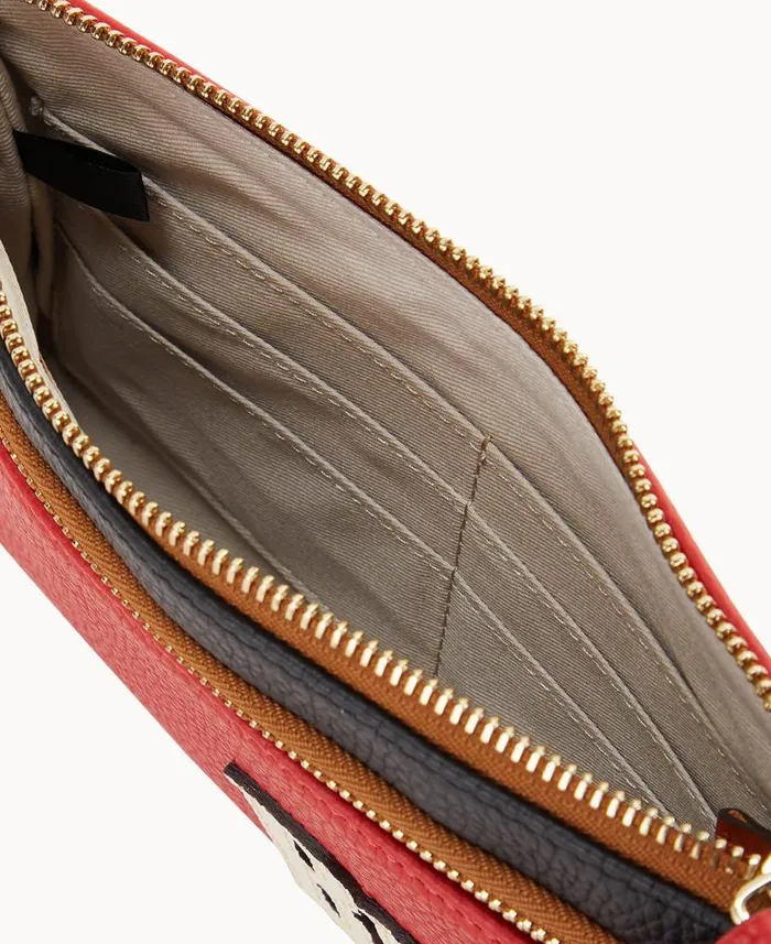 Dooney and Bourke NFL Buccaneers Double Zip Wristlet Buccaneers WomenMen Wallets Dooney and Bourke NFL Buccaneers Double Zip Wristlet Buccaneers WomenMen Wallets