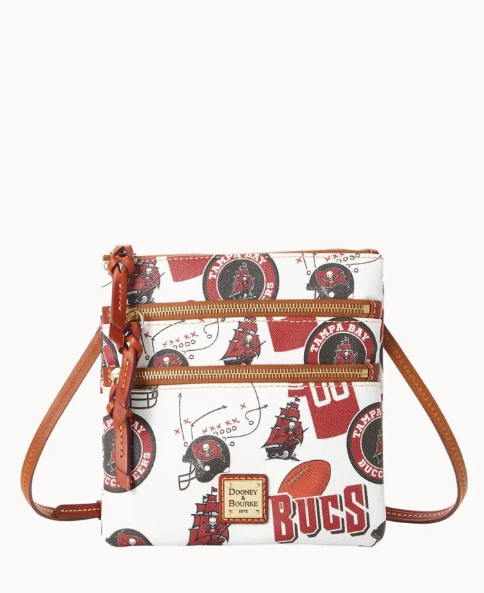 Dooney and Bourke NFL Buccaneers N S Triple Zip Crossbody Buccaneers WomenMen Crossbodies Dooney and Bourke NFL Buccaneers N S Triple Zip Crossbody Buccaneers WomenMen Crossbodies