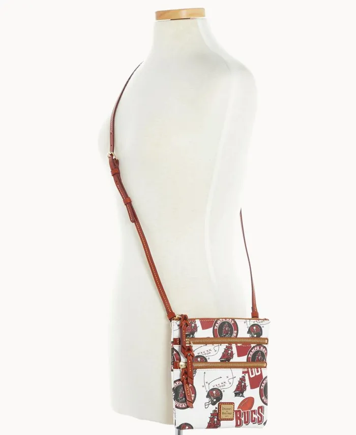 Dooney and Bourke NFL Buccaneers N S Triple Zip Crossbody Buccaneers WomenMen Crossbodies Dooney and Bourke NFL Buccaneers N S Triple Zip Crossbody Buccaneers WomenMen Crossbodies