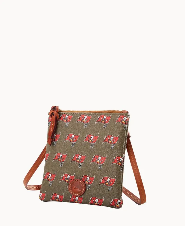 Dooney and Bourke NFL Buccaneers Small North South Top Zip Crossbody Buccaneers WomenMen Crossbodies Dooney and Bourke NFL Buccaneers Small North South Top Zip Crossbody Buccaneers WomenMen Crossbodies