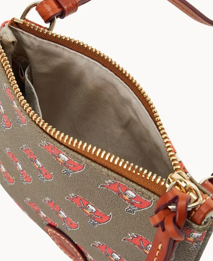 Dooney and Bourke NFL Buccaneers Small North South Top Zip Crossbody Buccaneers WomenMen Crossbodies Dooney and Bourke NFL Buccaneers Small North South Top Zip Crossbody Buccaneers WomenMen Crossbodies