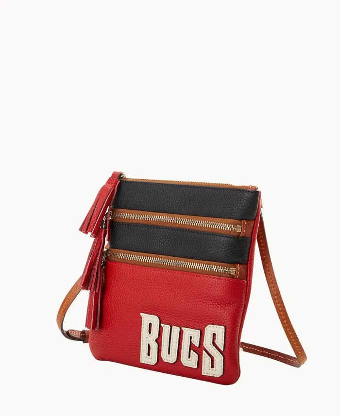 Dooney and Bourke NFL Buccaneers Triple Zip Crossbody Buccaneers WomenMen Crossbodies Dooney and Bourke NFL Buccaneers Triple Zip Crossbody Buccaneers WomenMen Crossbodies