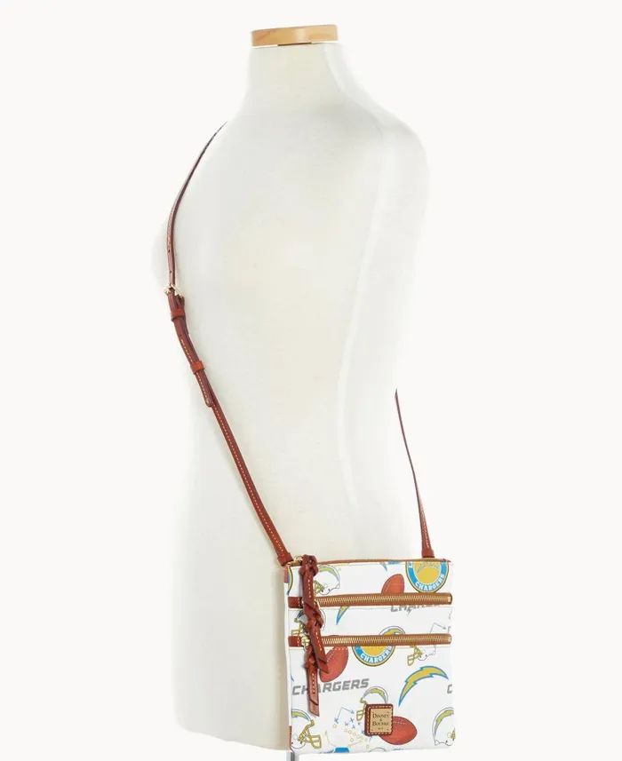 Dooney and Bourke NFL Chargers N S Triple Zip Crossbody Chargers WomenMen Crossbodies Dooney and Bourke NFL Chargers N S Triple Zip Crossbody Chargers WomenMen Crossbodies