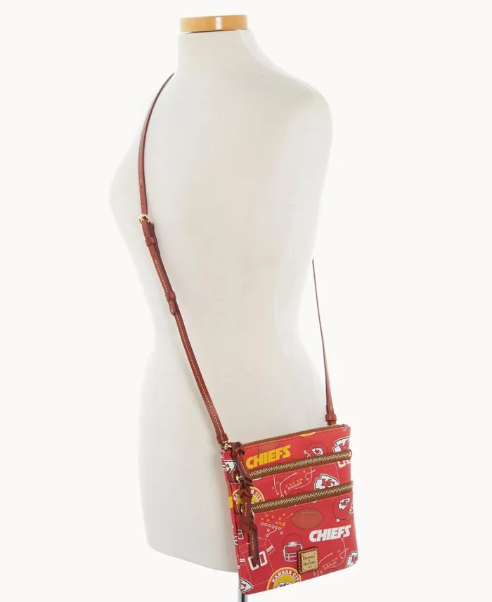 Dooney and Bourke NFL Chiefs N S Triple Zip Crossbody Chiefs WomenMen Crossbodies Dooney and Bourke NFL Chiefs N S Triple Zip Crossbody Chiefs WomenMen Crossbodies