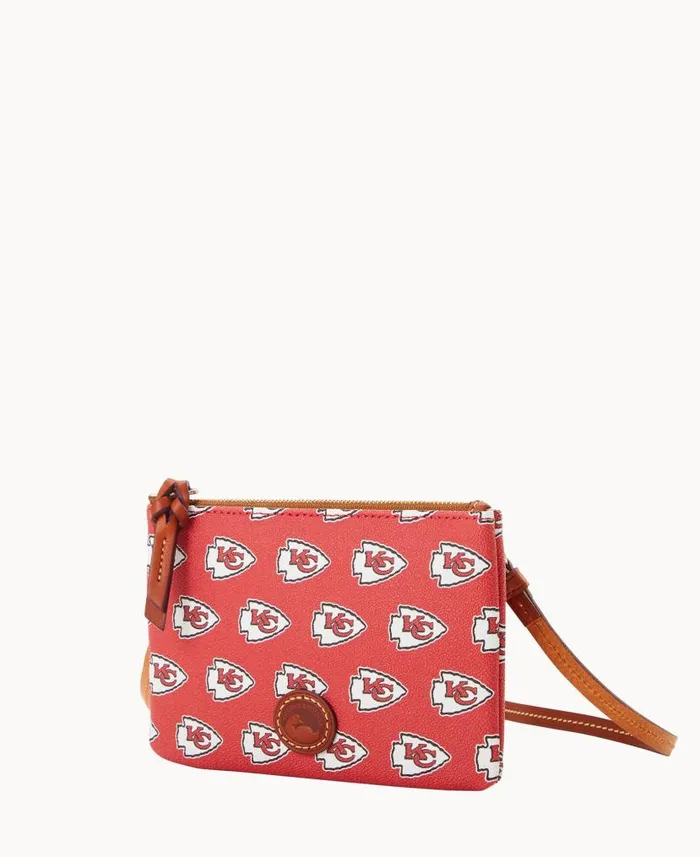 Dooney and Bourke NFL Chiefs Top Zip Crossbody Chiefs WomenMen Crossbodies