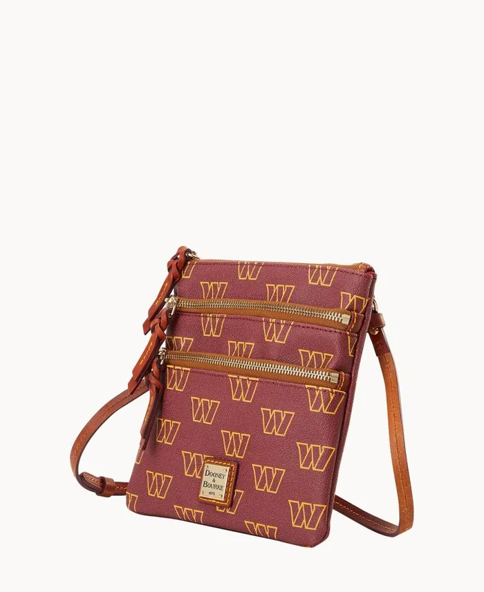 Dooney and Bourke NFL Commanders N S Triple Zip Crossbody Commanders WomenMen Crossbodies Dooney and Bourke NFL Commanders N S Triple Zip Crossbody Commanders WomenMen Crossbodies