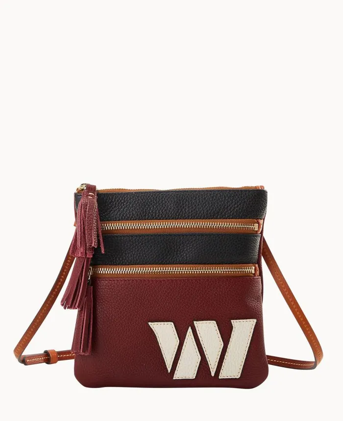 Dooney and Bourke NFL Commanders Triple Zip Crossbody Commanders WomenMen Crossbodies Dooney and Bourke NFL Commanders Triple Zip Crossbody Commanders WomenMen Crossbodies