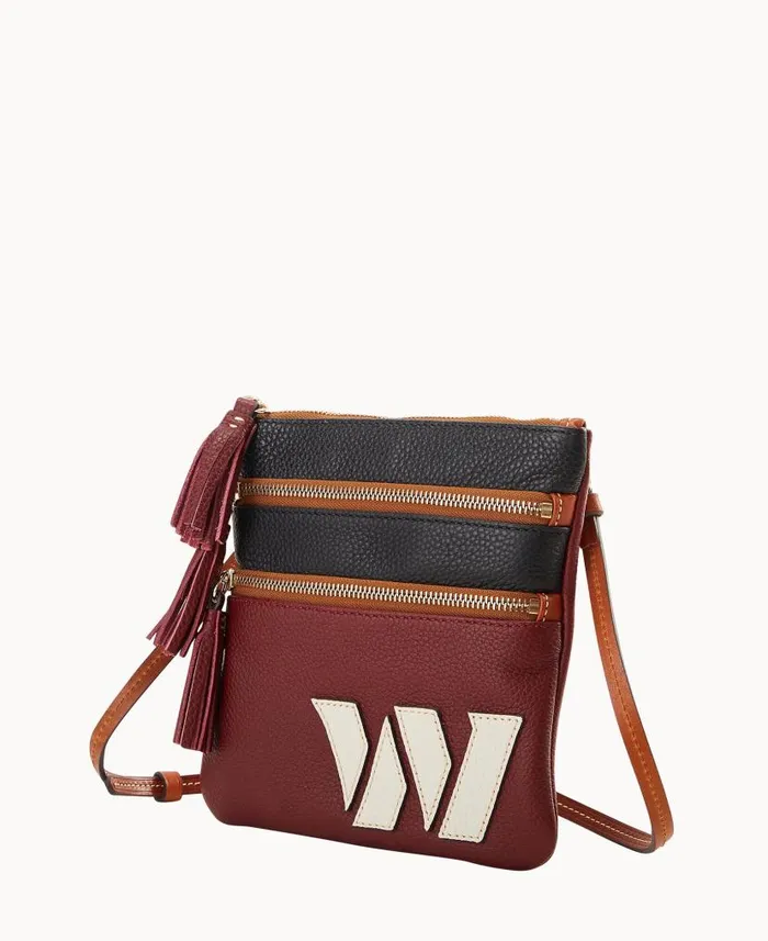 Dooney and Bourke NFL Commanders Triple Zip Crossbody Commanders WomenMen Crossbodies Dooney and Bourke NFL Commanders Triple Zip Crossbody Commanders WomenMen Crossbodies