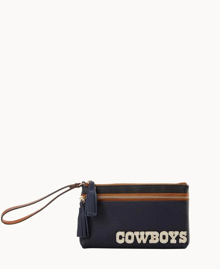 Dooney and Bourke NFL Cowboys Double Zip Wristlet Cowboys WomenMen Wallets