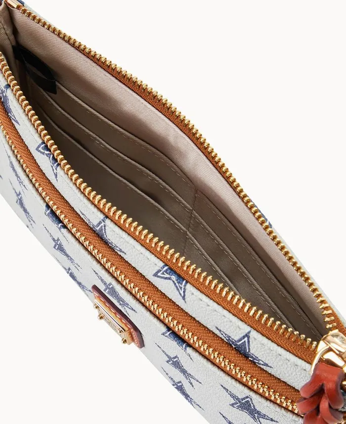 Dooney and Bourke NFL Cowboys Double Zip Wristlet Dallas Cowboys WomenMen Wallets Dooney and Bourke NFL Cowboys Double Zip Wristlet Dallas Cowboys WomenMen Wallets