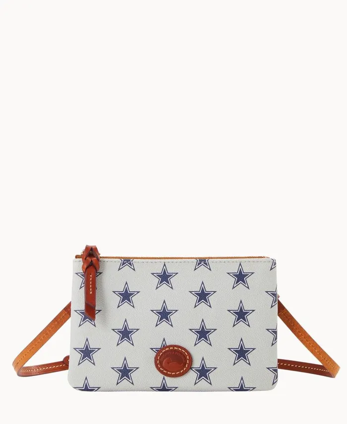 Dooney and Bourke NFL Cowboys Top Zip Crossbody Cowboys WomenMen Crossbodies