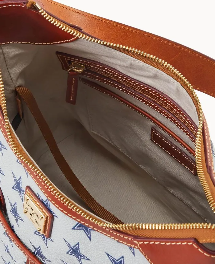 Dooney and Bourke NFL Cowboys Zip Hobo Cowboys WomenMen Shoulder Bags