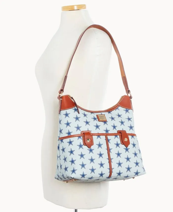 Dooney and Bourke NFL Cowboys Zip Hobo Cowboys WomenMen Shoulder Bags