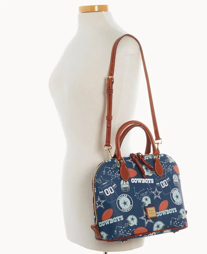 Dooney and Bourke NFL Cowboys Zip Zip Satchel Cowboys WomenMen Satchels