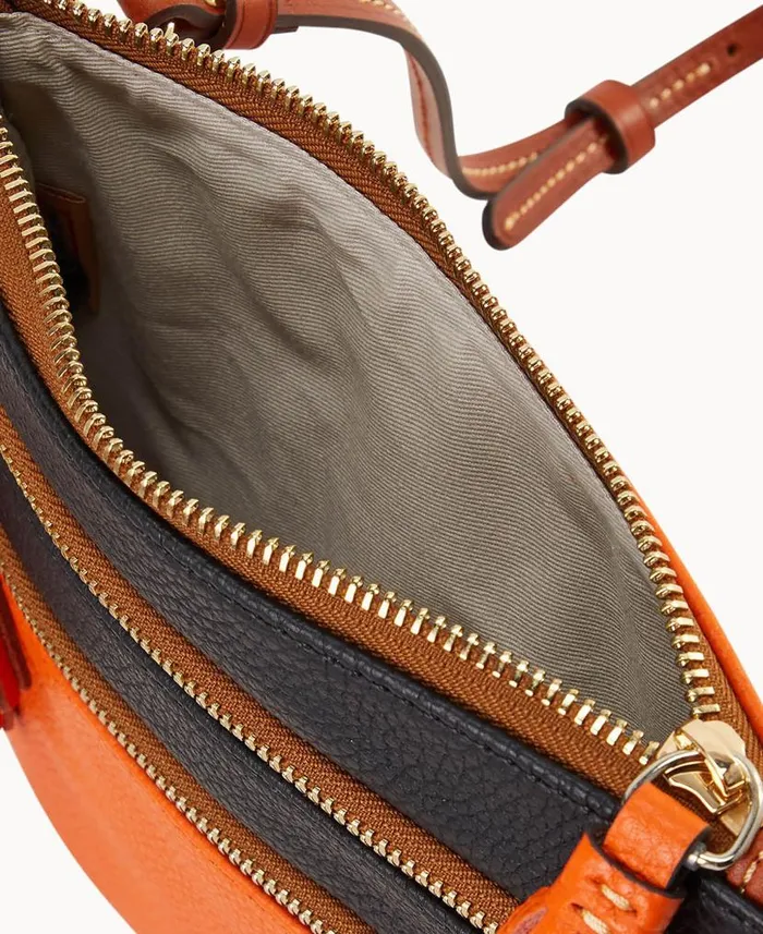 Dooney and Bourke NFL Dolphins Triple Zip Crossbody Dolphins WomenMen Crossbodies Dooney and Bourke NFL Dolphins Triple Zip Crossbody Dolphins WomenMen Crossbodies