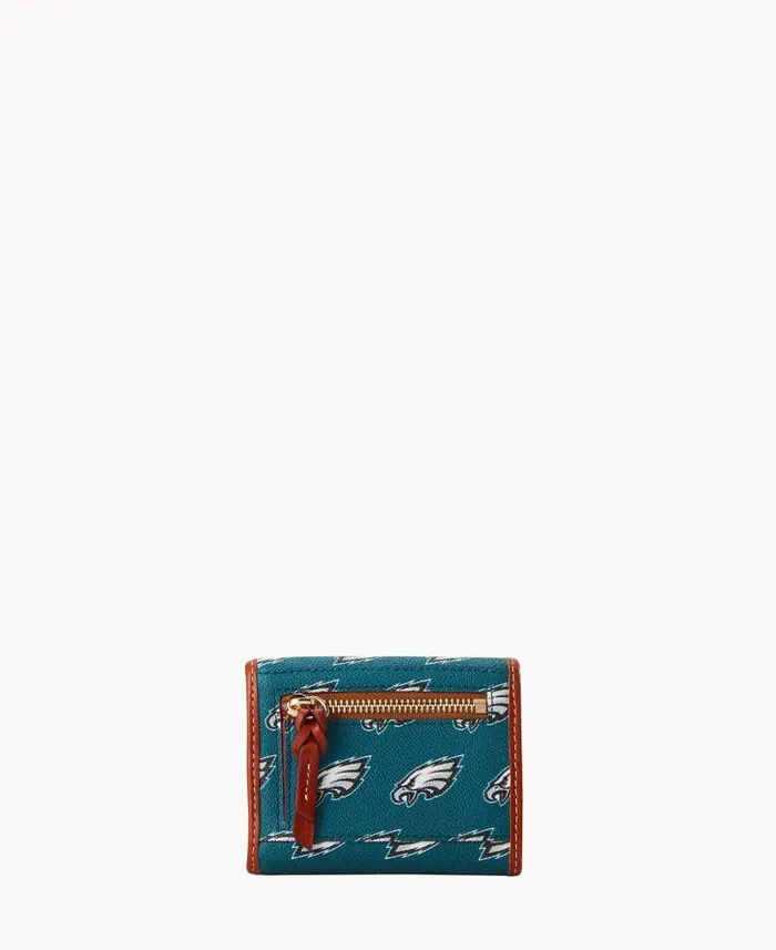 Dooney and Bourke NFL Eagles Flap Credit Card Wallet Eagles WomenMen Wallets Dooney and Bourke NFL Eagles Flap Credit Card Wallet Eagles WomenMen Wallets