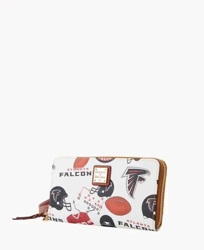 Dooney and Bourke NFL Falcons Large Zip Around Wristlet Falcons WomenMen Wallets Dooney and Bourke NFL Falcons Large Zip Around Wristlet Falcons WomenMen Wallets