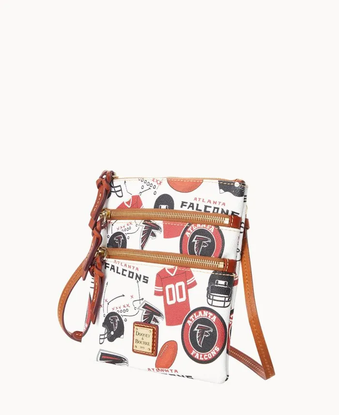 Dooney and Bourke NFL Falcons N S Triple Zip Crossbody Falcons WomenMen Crossbodies Dooney and Bourke NFL Falcons N S Triple Zip Crossbody Falcons WomenMen Crossbodies