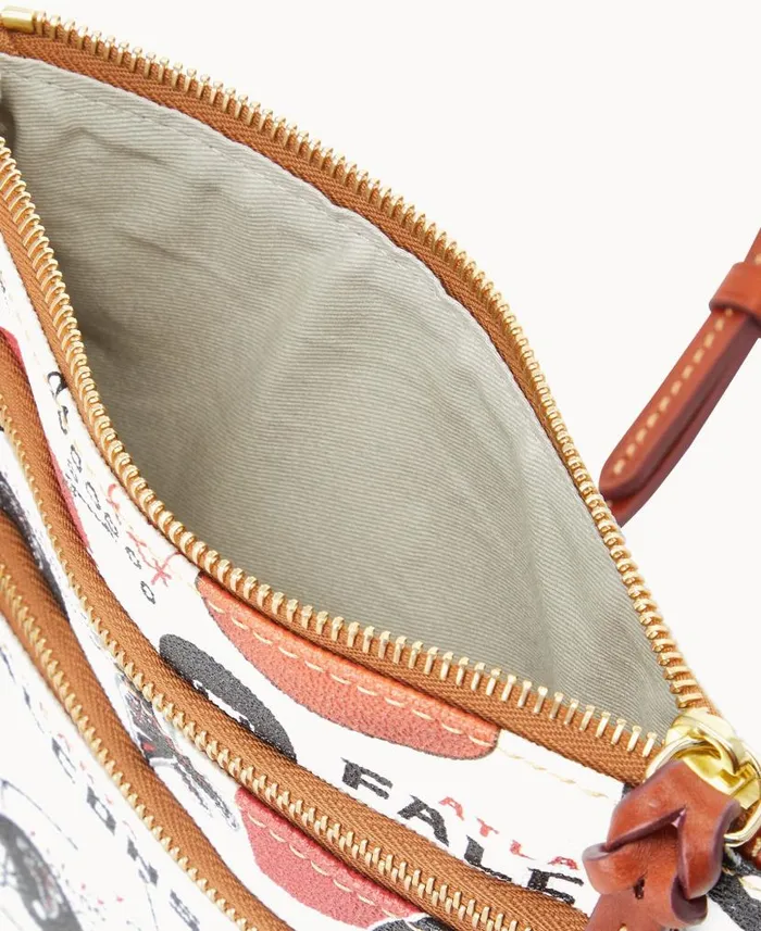 Dooney and Bourke NFL Falcons N S Triple Zip Crossbody Falcons WomenMen Crossbodies Dooney and Bourke NFL Falcons N S Triple Zip Crossbody Falcons WomenMen Crossbodies