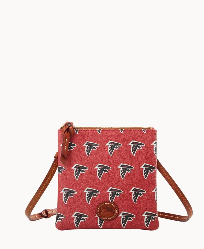 Dooney and Bourke NFL Falcons Small North South Top Zip Crossbody Falcons WomenMen Crossbodies Dooney and Bourke NFL Falcons Small North South Top Zip Crossbody Falcons WomenMen Crossbodies