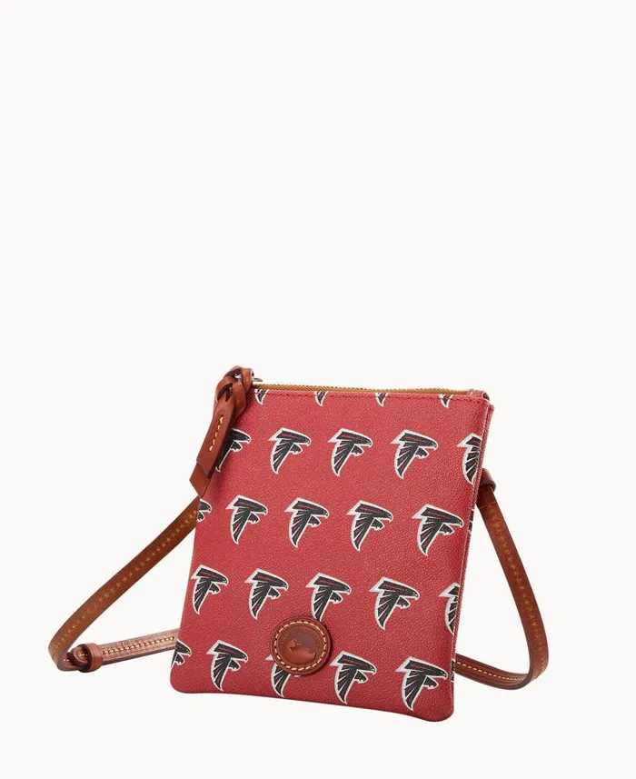 Dooney and Bourke NFL Falcons Small North South Top Zip Crossbody Falcons WomenMen Crossbodies Dooney and Bourke NFL Falcons Small North South Top Zip Crossbody Falcons WomenMen Crossbodies