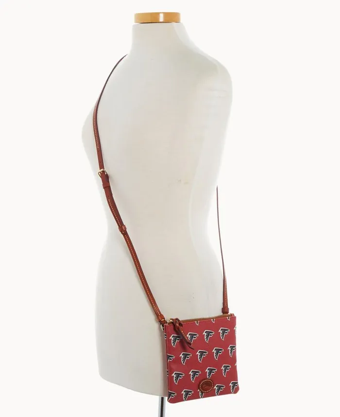 Dooney and Bourke NFL Falcons Small North South Top Zip Crossbody Falcons WomenMen Crossbodies Dooney and Bourke NFL Falcons Small North South Top Zip Crossbody Falcons WomenMen Crossbodies