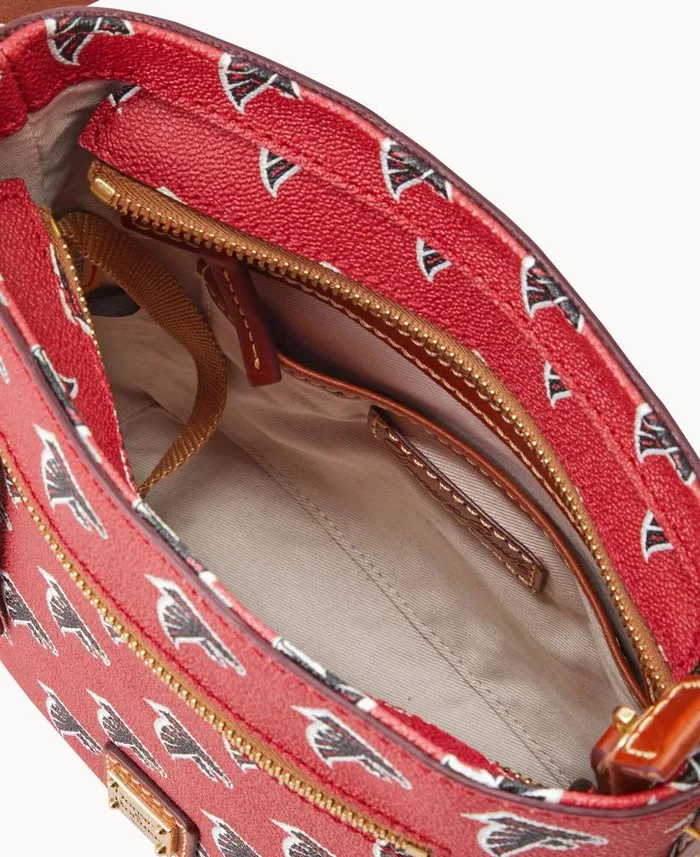Dooney and Bourke NFL Falcons Small Zip Crossbody Falcons WomenMen Crossbodies Dooney and Bourke NFL Falcons Small Zip Crossbody Falcons WomenMen Crossbodies