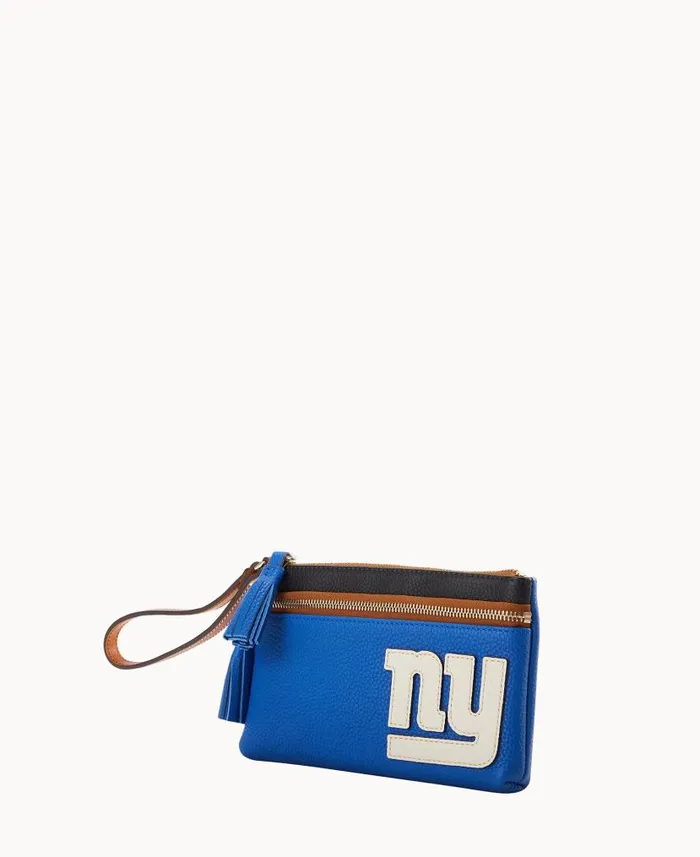 Dooney and Bourke NFL Giants Double Zip Wristlet Giants WomenMen Wallets