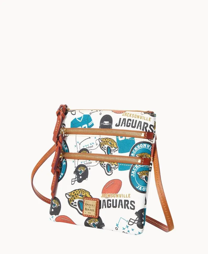 Dooney and Bourke NFL Jaguars N S Triple Zip Crossbody Jaguars WomenMen Crossbodies Dooney and Bourke NFL Jaguars N S Triple Zip Crossbody Jaguars WomenMen Crossbodies