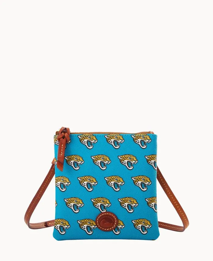 Dooney and Bourke NFL Jaguars Small North South Top Zip Crossbody Jaguars WomenMen Crossbodies Dooney and Bourke NFL Jaguars Small North South Top Zip Crossbody Jaguars WomenMen Crossbodies