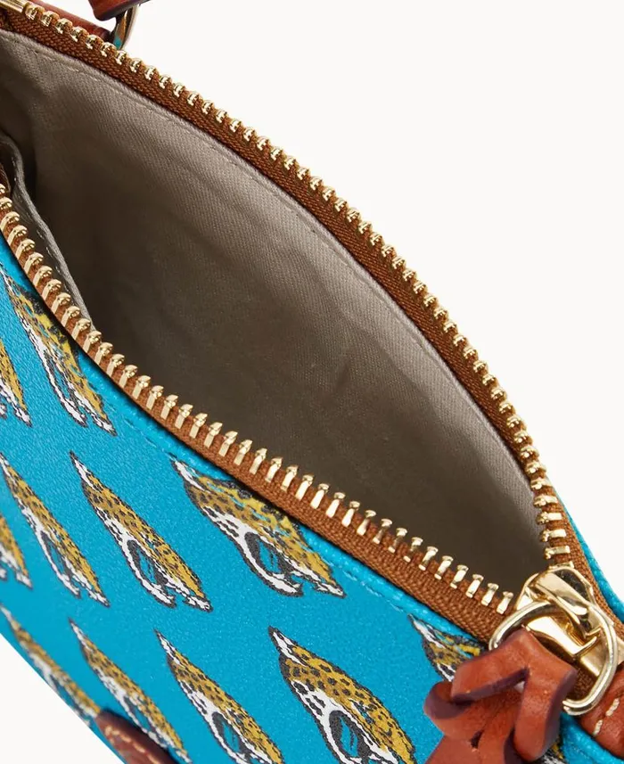 Dooney and Bourke NFL Jaguars Small North South Top Zip Crossbody Jaguars WomenMen Crossbodies Dooney and Bourke NFL Jaguars Small North South Top Zip Crossbody Jaguars WomenMen Crossbodies