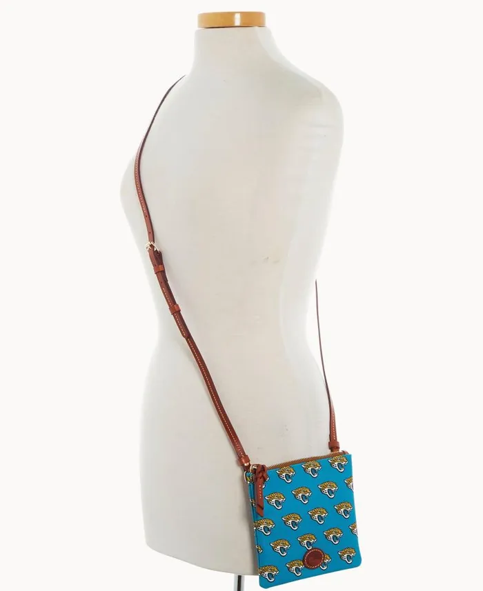 Dooney and Bourke NFL Jaguars Small North South Top Zip Crossbody Jaguars WomenMen Crossbodies Dooney and Bourke NFL Jaguars Small North South Top Zip Crossbody Jaguars WomenMen Crossbodies
