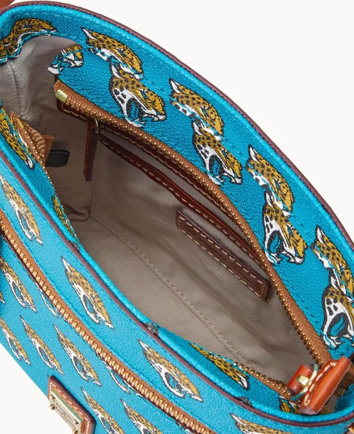 Dooney and Bourke NFL Jaguars Small Zip Crossbody Jaguars WomenMen Crossbodies Dooney and Bourke NFL Jaguars Small Zip Crossbody Jaguars WomenMen Crossbodies
