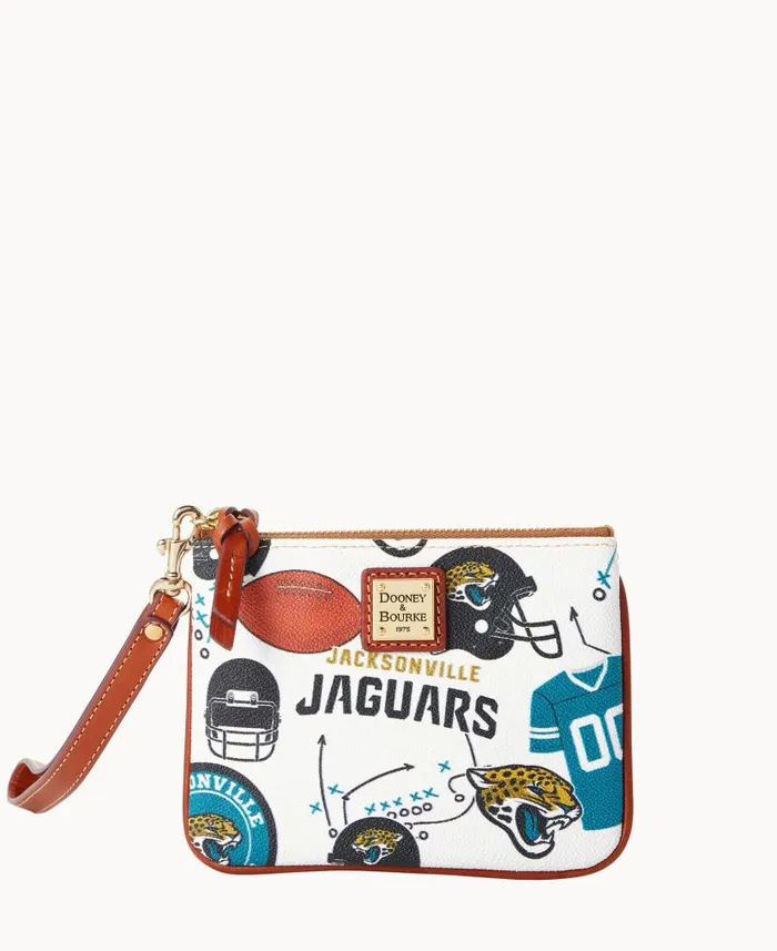 Dooney and Bourke NFL Jaguars Stadium Wristlet Jaguars WomenMen Wallets