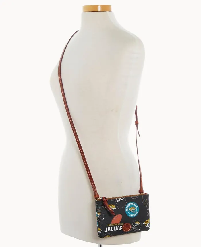Dooney and Bourke NFL Jaguars Top Zip Crossbody Jaguars WomenMen Crossbodies Dooney and Bourke NFL Jaguars Top Zip Crossbody Jaguars WomenMen Crossbodies