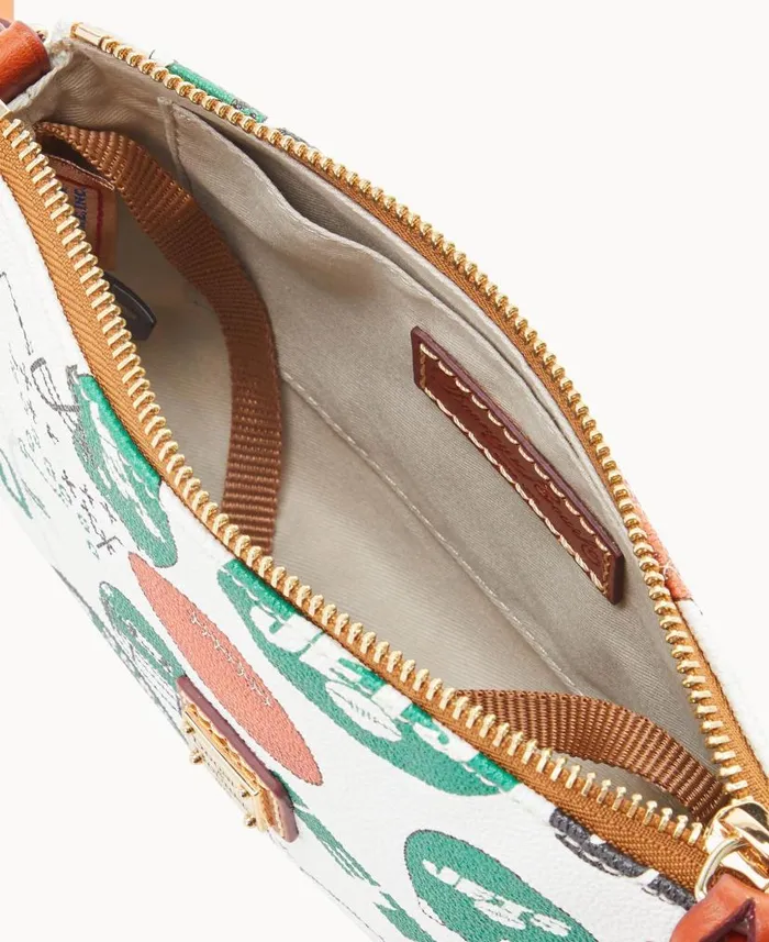 Dooney and Bourke NFL Jets Lexi Crossbody Sm Coin Case Jets WomenMen Crossbodies Dooney and Bourke NFL Jets Lexi Crossbody Sm Coin Case Jets WomenMen Crossbodies