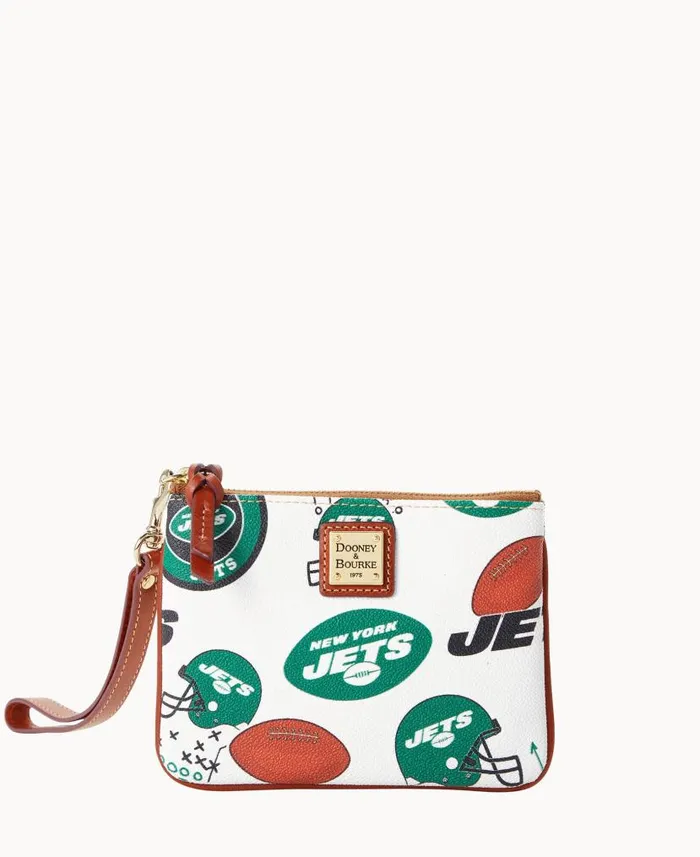 Dooney and Bourke NFL Jets Stadium Wristlet Jets WomenMen Wallets