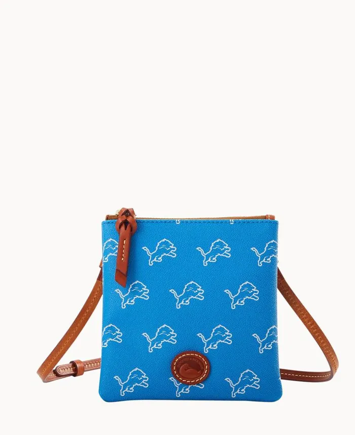 Dooney and Bourke NFL Lions Small North South Top Zip Crossbody Lions WomenMen Crossbodies Dooney and Bourke NFL Lions Small North South Top Zip Crossbody Lions WomenMen Crossbodies