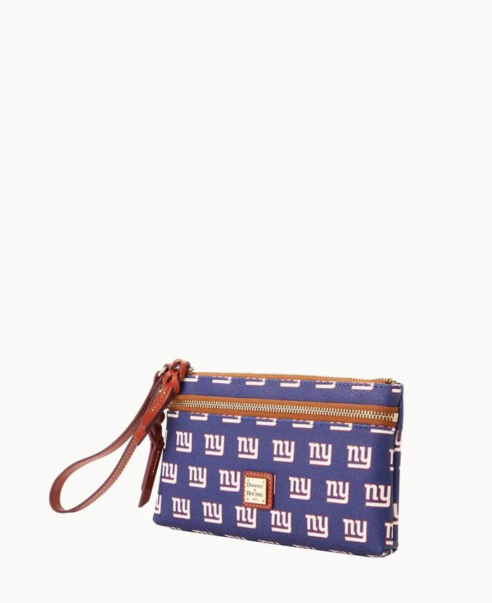 Dooney and Bourke NFL NY Giants Double Zip Wristlet New York Giants WomenMen Wallets Dooney and Bourke NFL NY Giants Double Zip Wristlet New York Giants WomenMen Wallets