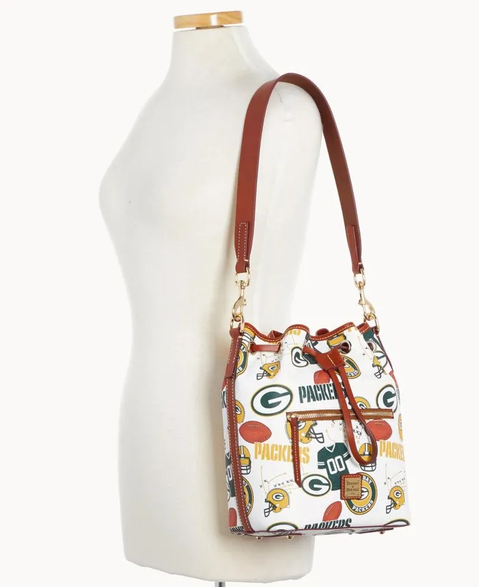 Dooney and Bourke NFL Packers Drawstring Packers WomenMen Shoulder Bags
