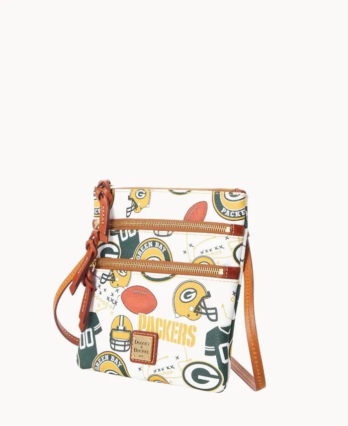 Dooney and Bourke NFL Packers N S Triple Zip Crossbody Packers WomenMen Crossbodies Dooney and Bourke NFL Packers N S Triple Zip Crossbody Packers WomenMen Crossbodies