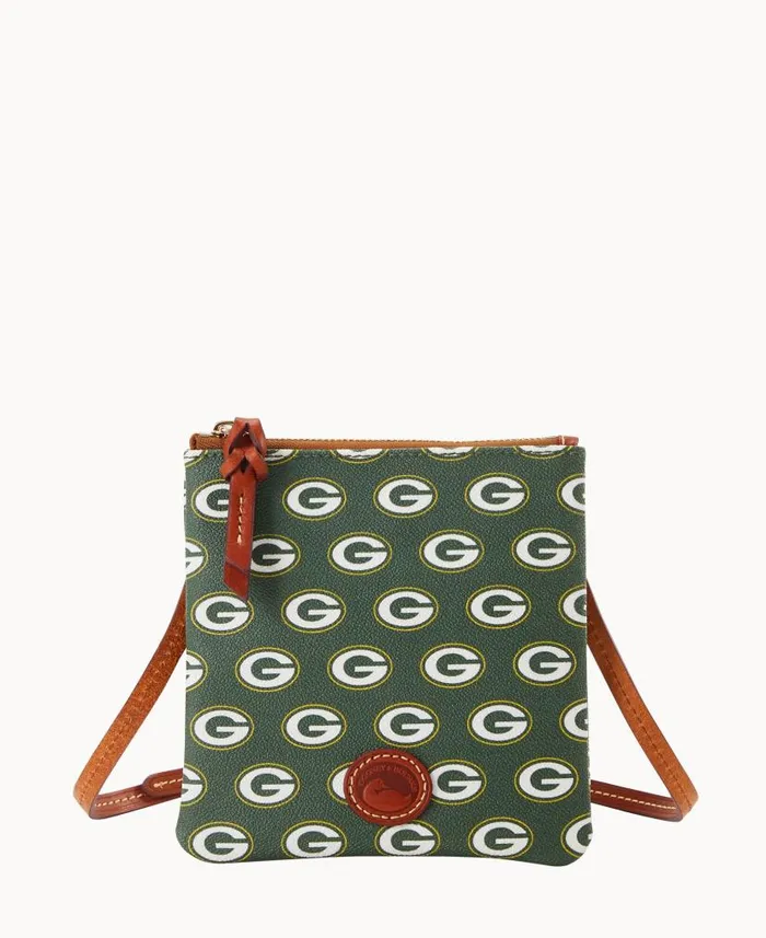 Dooney and Bourke NFL Packers Small North South Top Zip Crossbody Packers WomenMen Crossbodies Dooney and Bourke NFL Packers Small North South Top Zip Crossbody Packers WomenMen Crossbodies