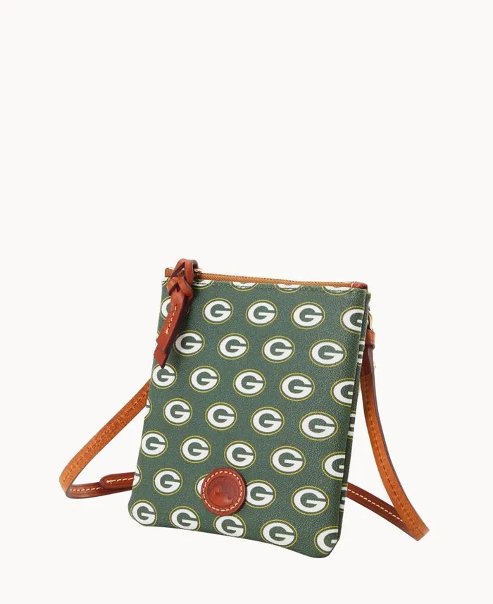 Dooney and Bourke NFL Packers Small North South Top Zip Crossbody Packers WomenMen Crossbodies Dooney and Bourke NFL Packers Small North South Top Zip Crossbody Packers WomenMen Crossbodies