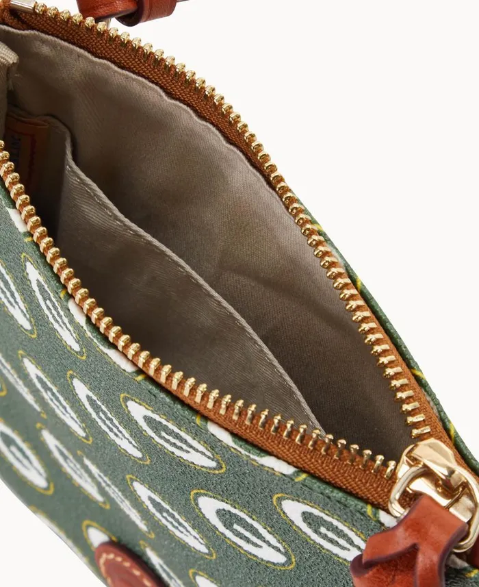 Dooney and Bourke NFL Packers Small North South Top Zip Crossbody Packers WomenMen Crossbodies Dooney and Bourke NFL Packers Small North South Top Zip Crossbody Packers WomenMen Crossbodies