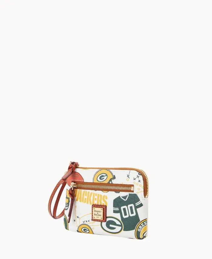 Dooney and Bourke NFL Packers Zip Around Wristlet Packers WomenMen Wallets
