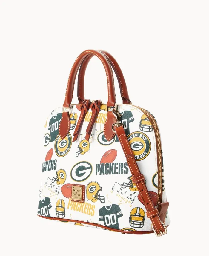 Dooney and Bourke NFL Packers Zip Zip Satchel Packers WomenMen Satchels