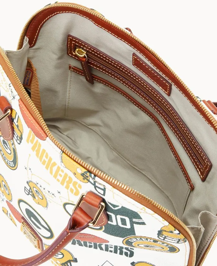 Dooney and Bourke NFL Packers Zip Zip Satchel Packers WomenMen Satchels