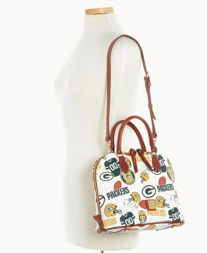 Dooney and Bourke NFL Packers Zip Zip Satchel Packers WomenMen Satchels