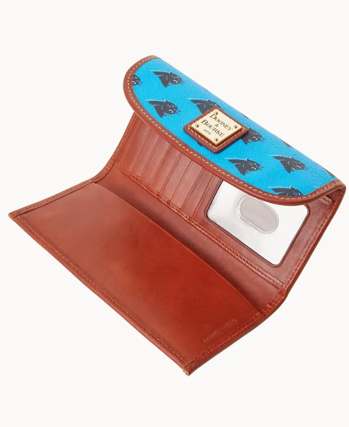 Dooney and Bourke NFL Panthers Continental Clutch Panthers WomenMen Wallets
